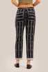 Striped jacquard pants with narrow-bottom